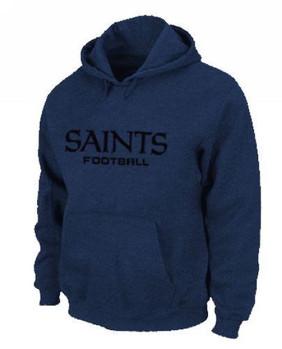 NFL Men's Nike New Orleans Saints Font Pullover Hoodie - Navy